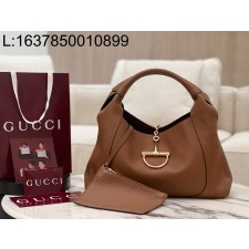 [JHL] 구구찌 소프트빗 맥시 숄더 백 브라운 837466 46*26*16cm