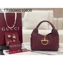 [JHL] 구구찌 소프트빗 미디움 탑 핸들 백 와인 837467 27.5*21*6cm