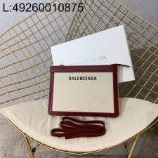 [dxg] 발렌시아가 캔버스 포쉐트 크로스백 26*19*5cm 와인