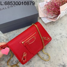 [dxg] 발렌시아가 르 시티 골드 체인 백 레드