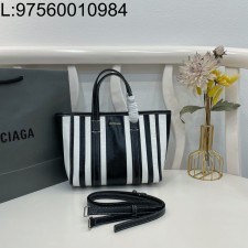 [dxg] 발렌시아가 레더 BARBES 바베스 이스트웨스트 토트백 겸 숄더백 671409 29*19*11cm