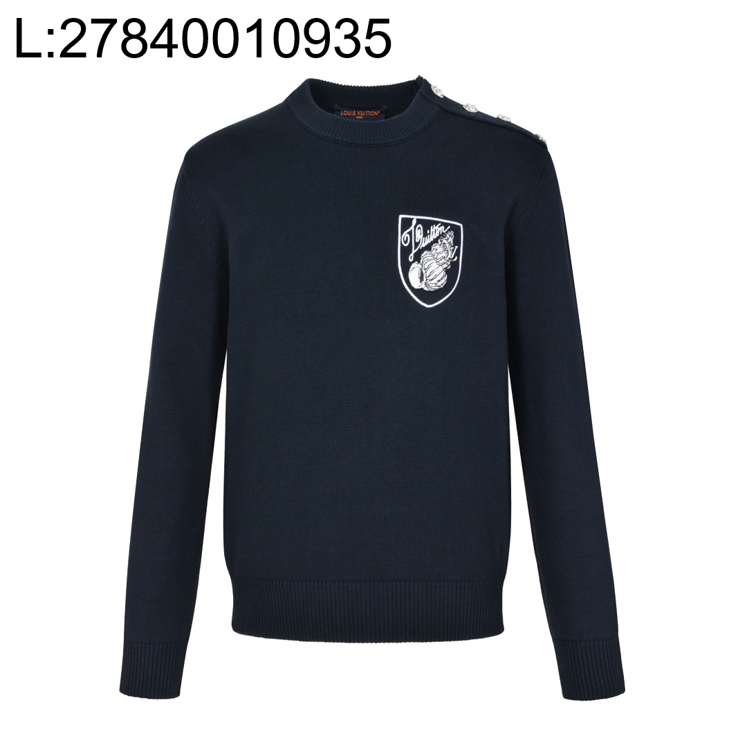 [잔디집2] 루이비통 어깨 단추 니트 네이비