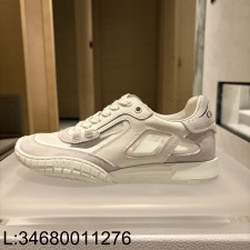 [QR5009] [QR5009] 디올 테크 스니커즈 스웨이드 카프스킨 앤 트랜스패런트 메쉬 화이트