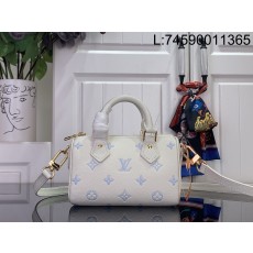 [88factory] 루이비통 나노 스피디 M27702 16*10*7.5cm 아이보리 블루