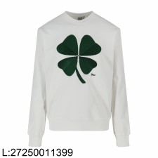 [잔디집2] 디올 네잎 클로버 자수 맨투맨 화이트