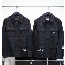 [조커셀러] 프라다 25SS 멀티 포켓 카고 자켓 블랙