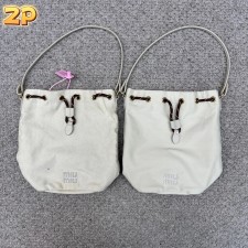 [윌리엄셀러] 미우미우 모노그램 자수 캔버스 버킷백 3컬러