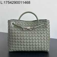 징 팩토리 보테가베네타 미디움 안디아모 743572 32.5*24*12cm 은장 회녹색