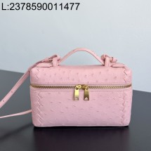 징 팩토리 보테가베네타 뱅뱅 베니티 케이스 817785 22*12.5*5cm 로즈 타조가죽