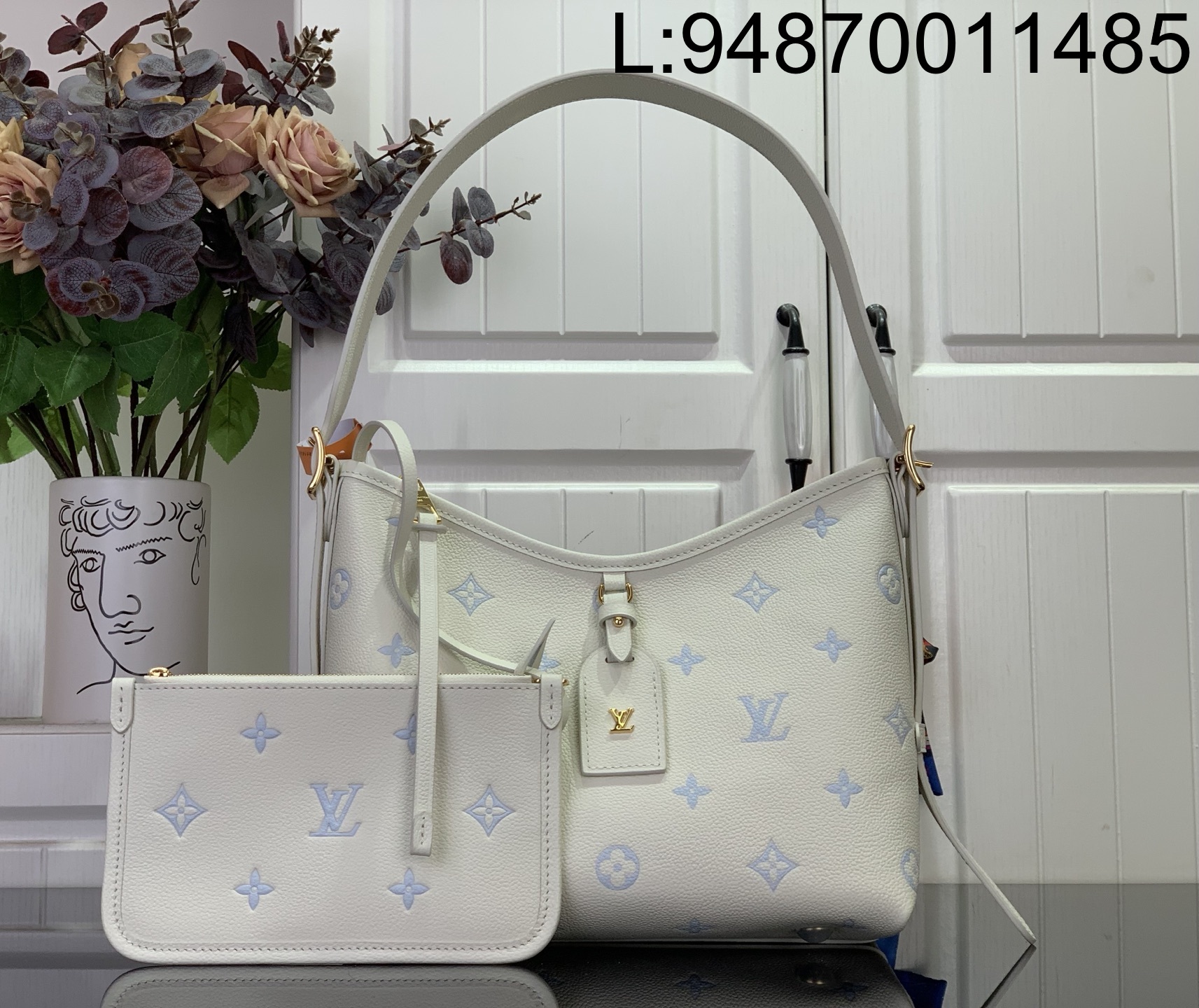 [88factory] 루이비통 캐리올 스몰 M27573 29*24*12cm 아이보리 블루