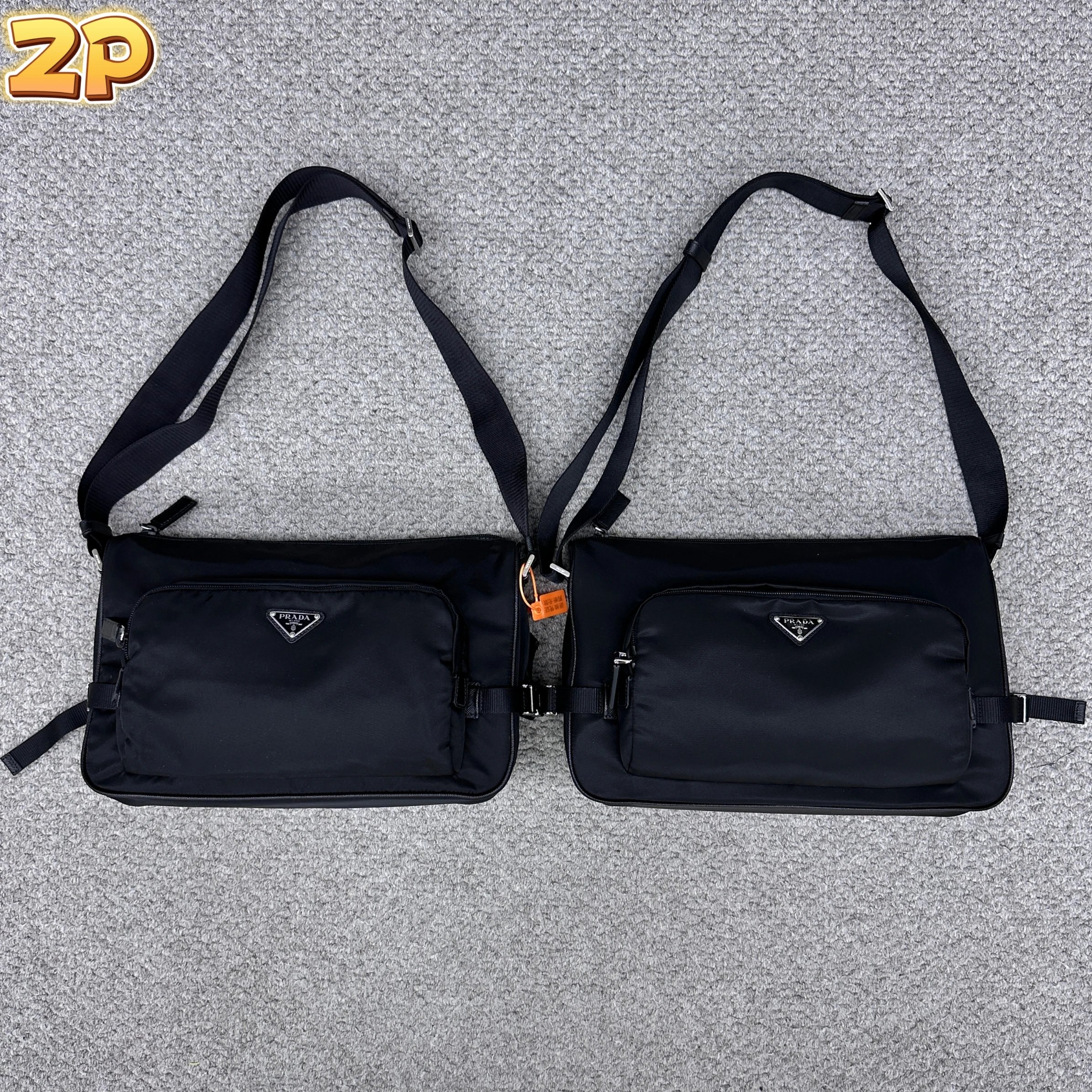 [윌리엄셀러] 프라다 25SS 나일론 라지 메신저 백 블랙