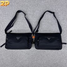 [윌리엄셀러] 프라다 25SS 나일론 라지 메신저 백 블랙
