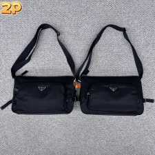 [윌리엄셀러] 프라다 25SS 나일론 라지 메신저 백 블랙