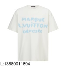 [잔디집2] 루이비통 엠브로이더드 시그니처 티셔츠 반팔티 화이트 1AIKD4
