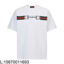 [잔디집2] 구찌 자수 코튼 저지 티셔츠 반팔티 화이트