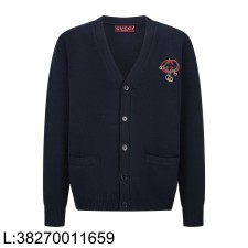 [잔디집2] 구찌 레드 GG 자수 단색 가디건 네이비 블랙