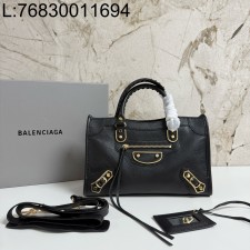 [dxg] 발렌시아가 르 시티 미디엄 백 30*10*20cm 골드 블랙 샤이니 골드 장식