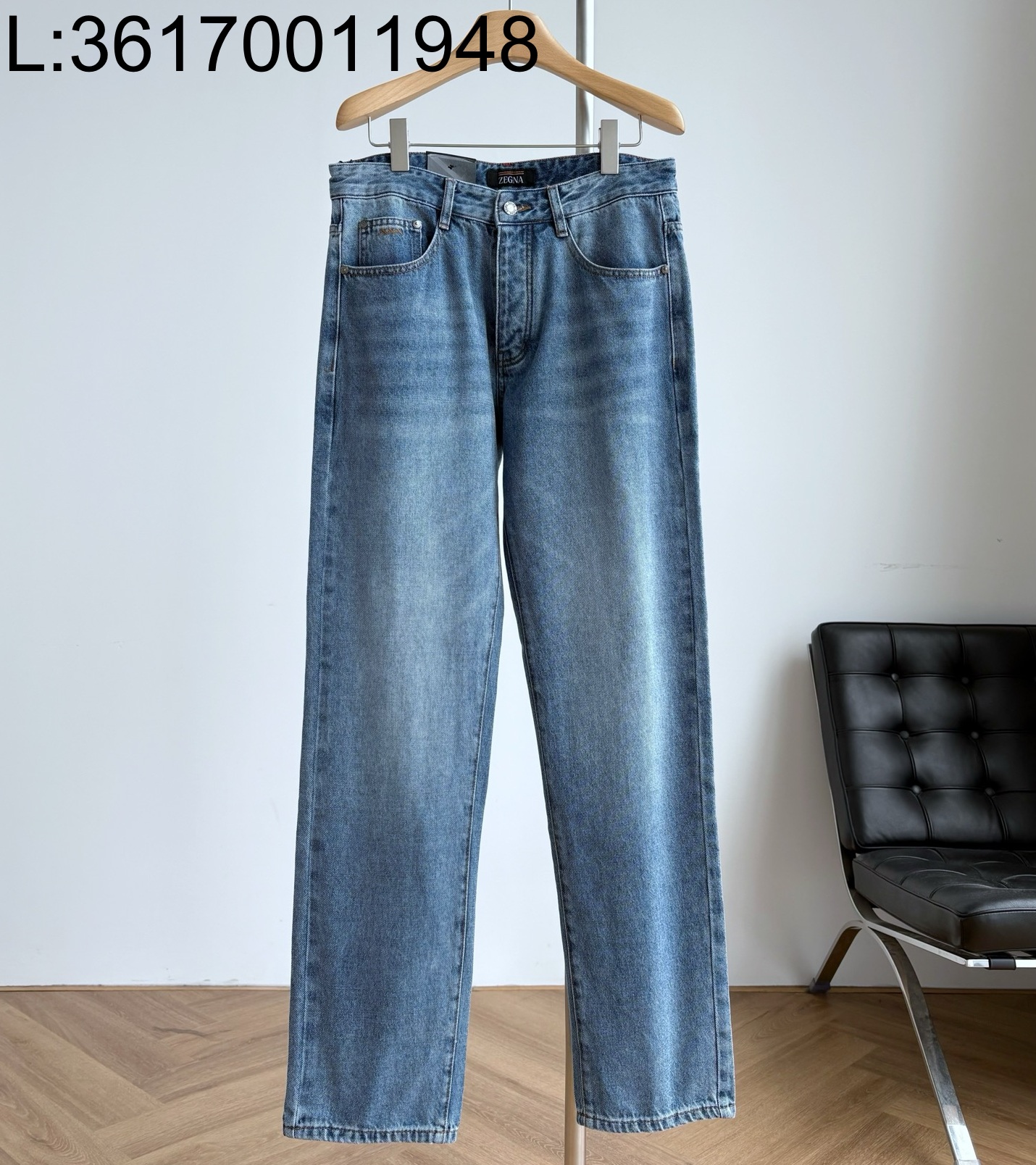 [GJ]제냐 ZEGNA 베이직 4단추 청바지 라이트 블루