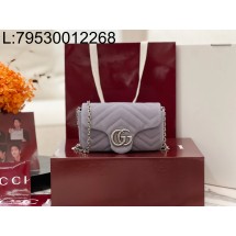 [JHL] 구찌 GG 마몽 미니 숄더백 스웨이드 라이트 퍼플 841290 16.5*9.5*4.5cm