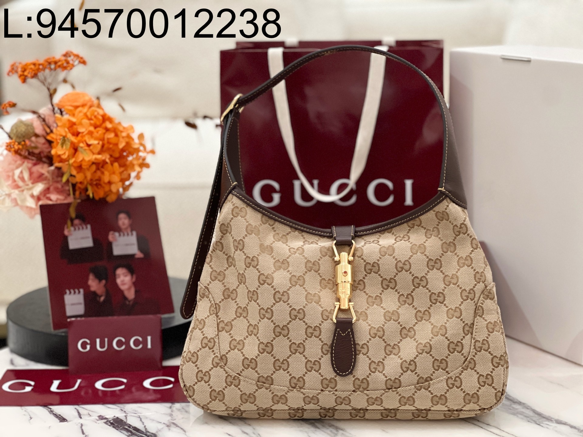 [JHL] 구찌 재키 1961 미디움 숄더백 샌드 브라운 863136 33*23*10cm