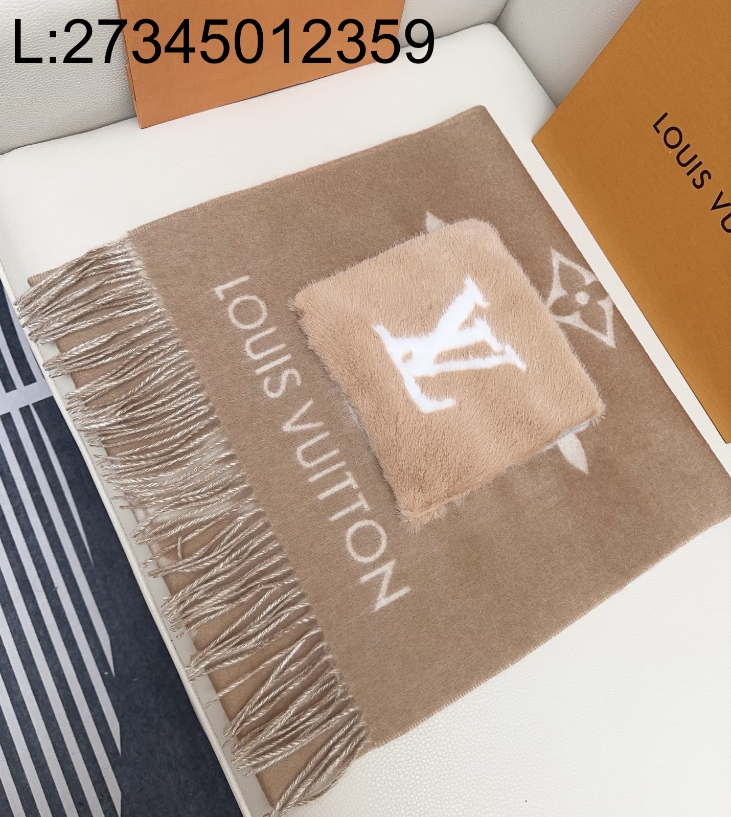 AGG 루이비통 콜드 레이캬비크 스카프 카키 190*46cm M92569 M79232 