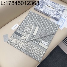 AGG 디올 오블리크 자카드 캐시미어 스카프 그레이 45*200cm