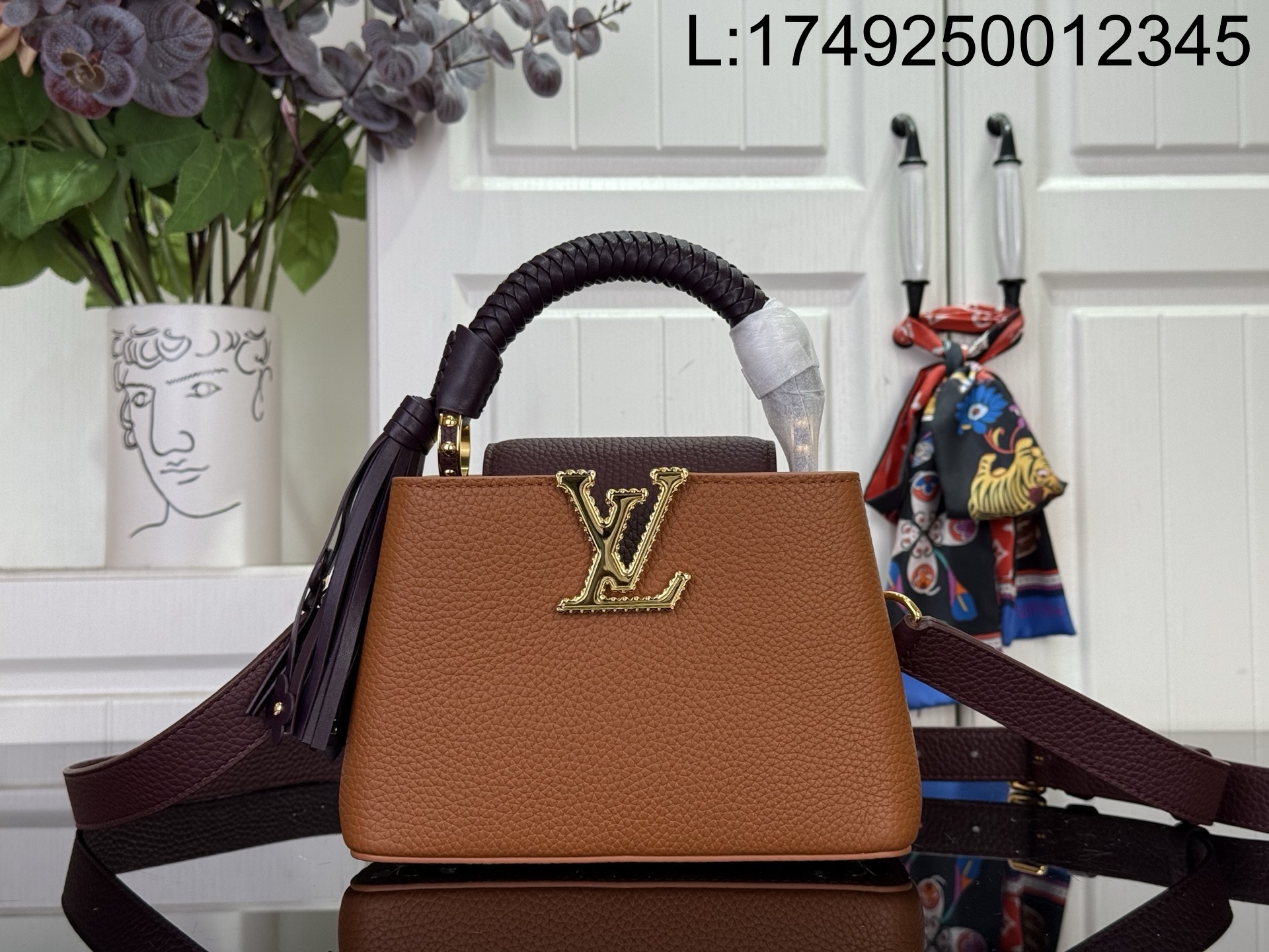 [88factory] 루이비통 카퓌신 미니 M25463 M48865 21*14*8cm 브라운 와인