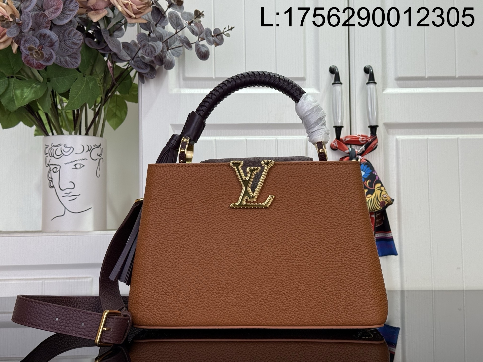 [88factory] 루이비통 카퓌신 스몰 M25463 M48865 27*17*9cm 브라운 와인