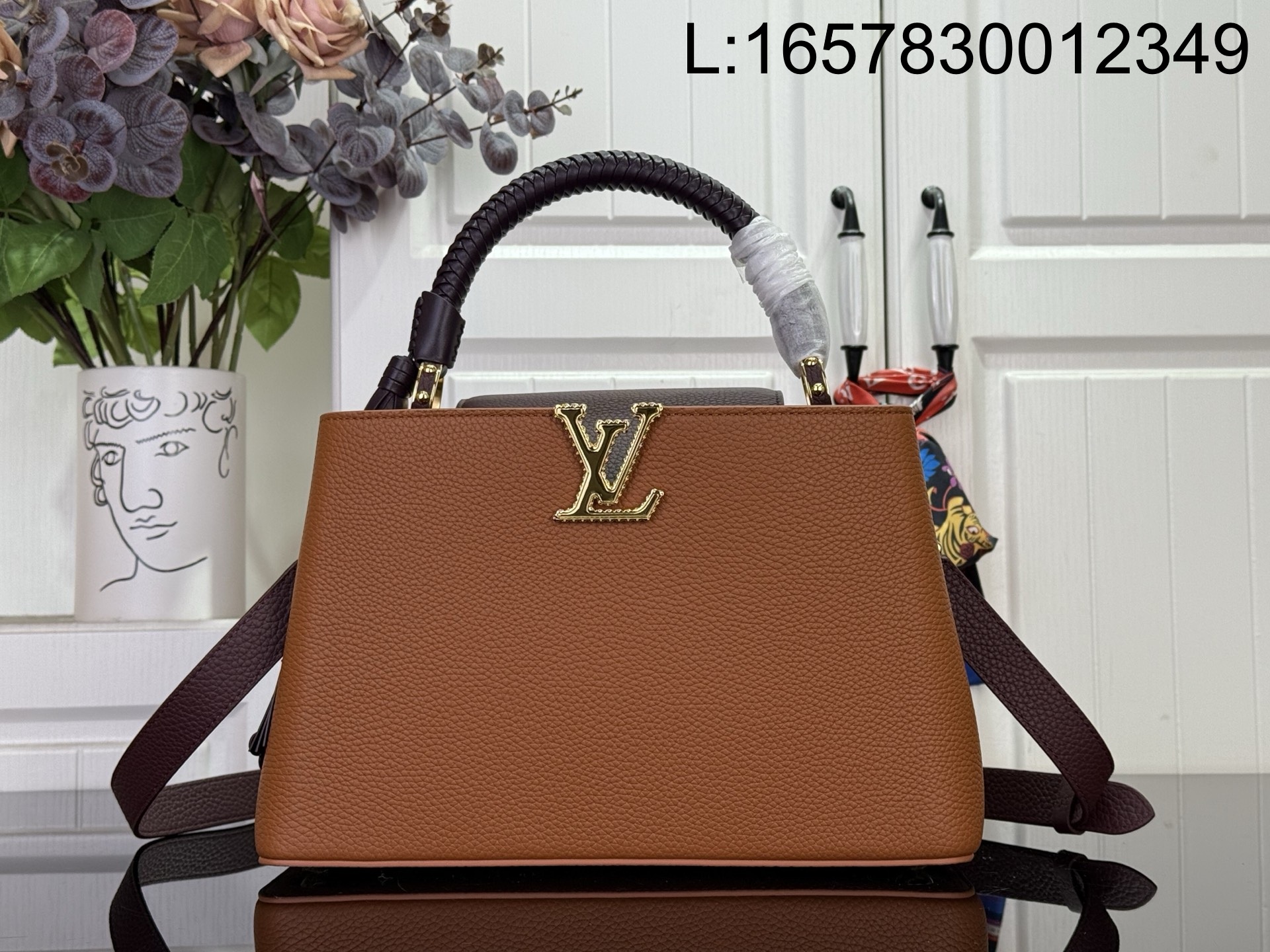 [88factory] 루이비통 카퓌신 MM M25463 M48865 31*20*11cm 브라운 와인