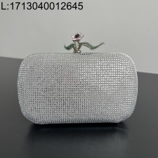 징 팩토리 보테가베네타 놋 844122 20*12*5.5cm 은색 큐빅