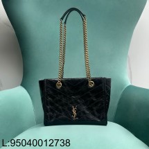 Pomegrante 생로랑 Niki 스몰 쇼핑 백 블랙 872680 25*22*10cm