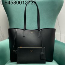 Pomegrante 생로랑 가죽 쇼핑백 블랙 600281 35*13*28cm