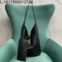 Pomegrante 생로랑 소프트 호호 백 블랙 793051 44(27)*13*37(30)cm