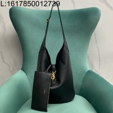 Pomegrante 생로랑 소프트 호호 백 블랙 793051 44(27)*13*37(30)cm