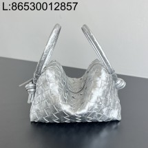 징 팩토리 보테가베네타 탑 핸들 루프 백 빈티지 실버 796615 19*12*9cm