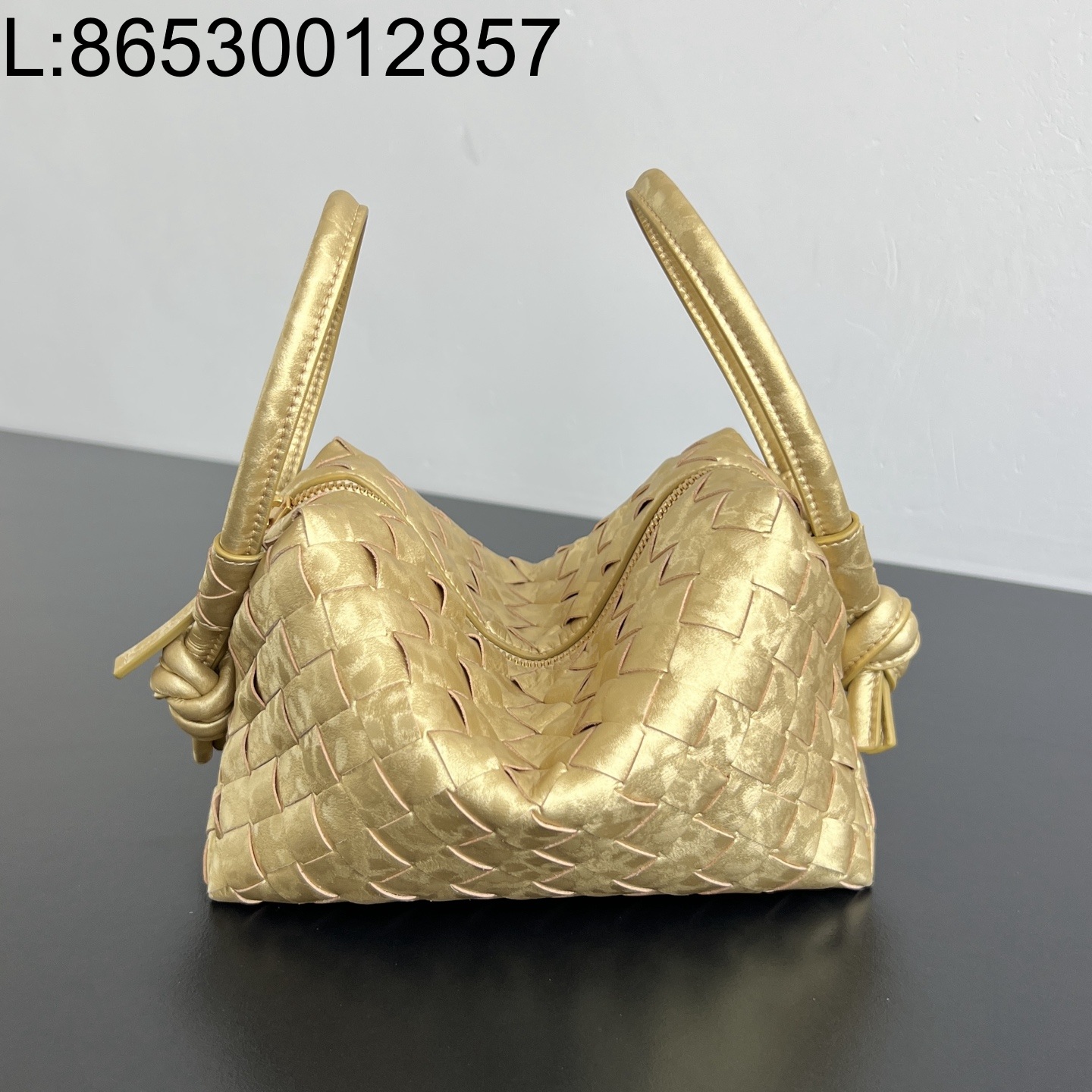 징 팩토리 보테가베네타 탑 핸들 루프 백 빈티지 골드 796615 19*12*9cm