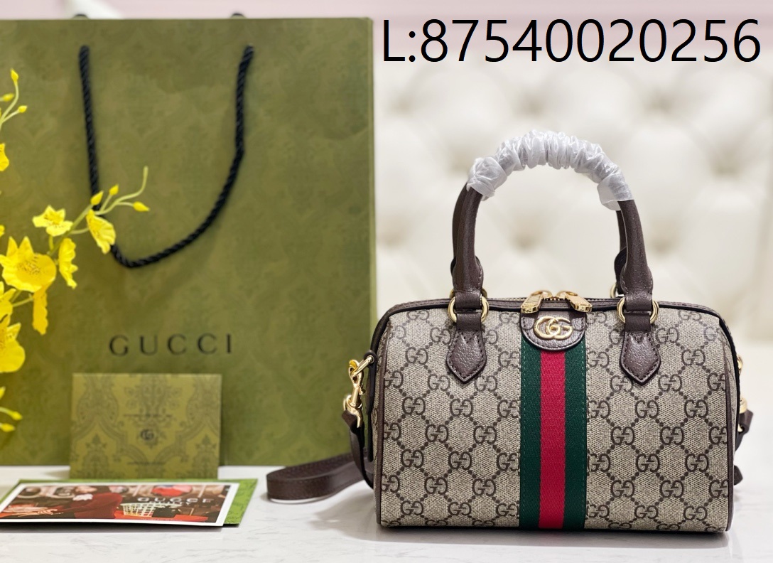 [JHL] 구찌 오피디아 GG 미니 탑 핸들 백 베이지 에보니 캔버스 772053 21.5*14*11.5cm