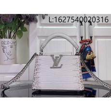 [88factory] 루이비통 카퓌신 미니 악어무늬 M94227 M48865 M88298 21*14*8cm 화이트
