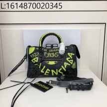 [dxg] 발렌시아가 르 시티 미디엄 백 그래피티 30*20*10cm 블랙 옐로우