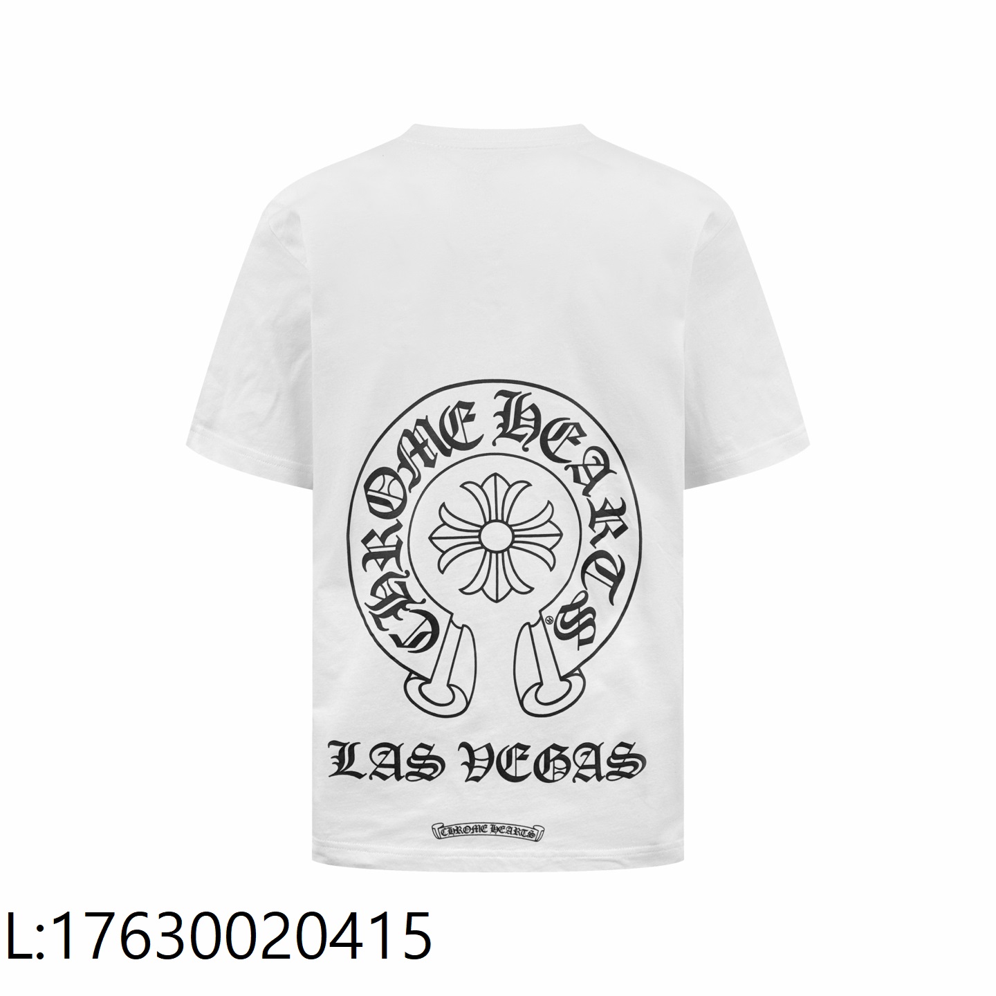 [잔디집2] 크롬하츠 뒷면 점보 프린트 반팔티 화이트