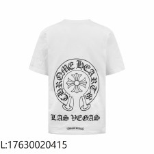 [잔디집2] 크롬하츠 뒷면 점보 프린트 반팔티 화이트