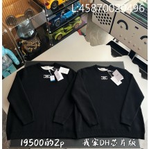 V공장 셀린느 코튼 스웨터 니트 블랙 RY0SN0X73 38OF