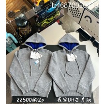 V공장 셀린느 후드 티셔츠 니트 후드티 그레이 RY0QZ0X73