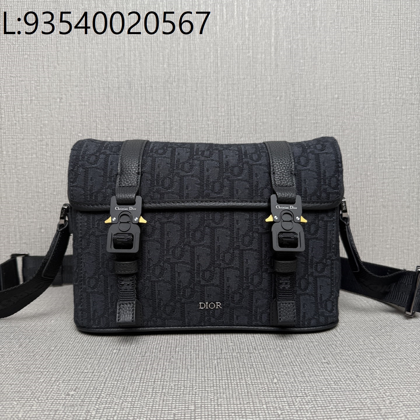 [JHL] 디올 오블리크 힛 더 로드 플랩 스트랩 백 블랙 1ESPO333YKY H03E 24*18*8cm