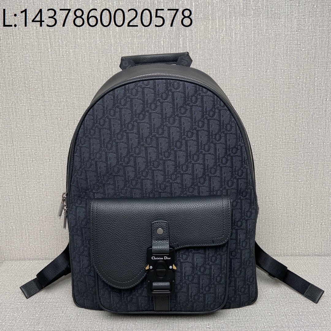 [JHL] 디올 오블리크 자카드 백팩 1ADBA212YKS 33*45*19.5cm 블랙