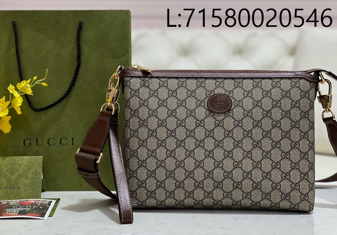 [JHL] 구찌 인터로킹 G 메신저백 베이지 에보니 726833 30*22*5cm