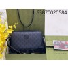 [JHL] 구찌 숄더백 인터로킹 G 블랙 슈프림 703468 24.5*16*4.5cm