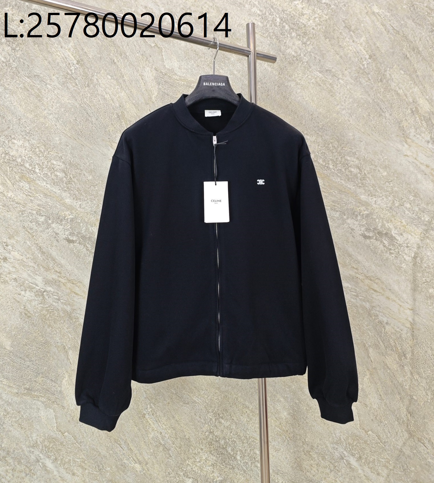 GTR공장 셀린느 코튼 플리스 테디 자켓 블랙 화이트