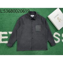 [잔디집1] 로에베 베이직 양털 셔츠 자켓 차콜