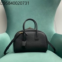 Pomegrante 생로랑 삭 드 주르 보스턴 그레인드 레더 스몰 블랙 851694 27*18*15cm